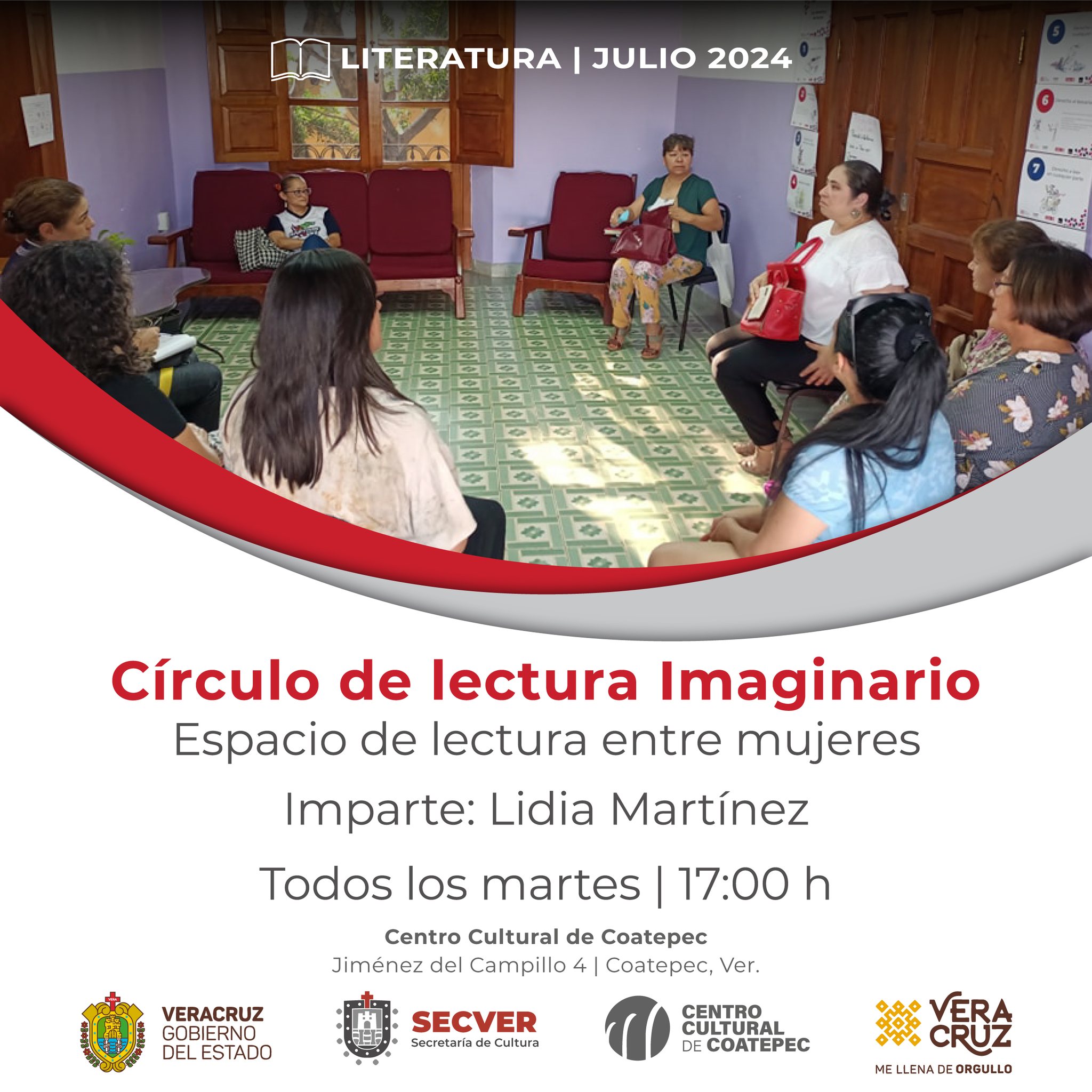 Círculo de lectura imaginario en Centro Cultural de Coatepec