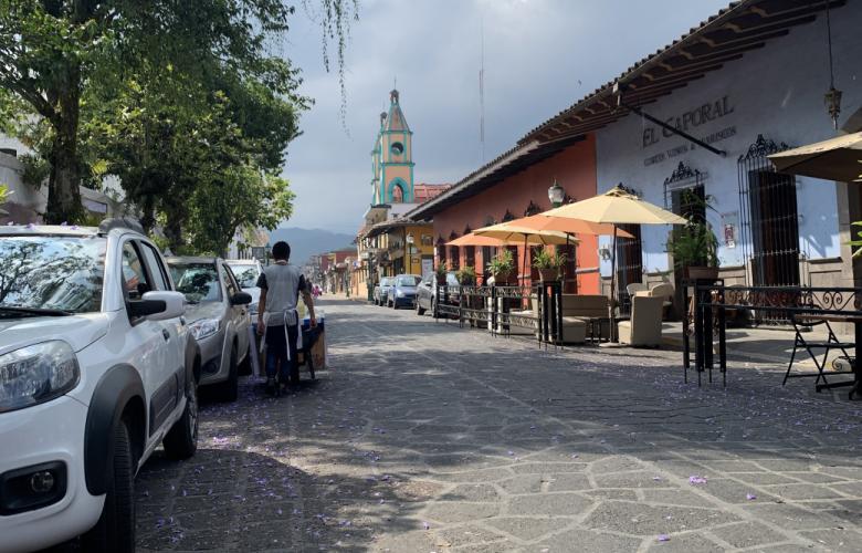 imagen de una calle de Coatepec 