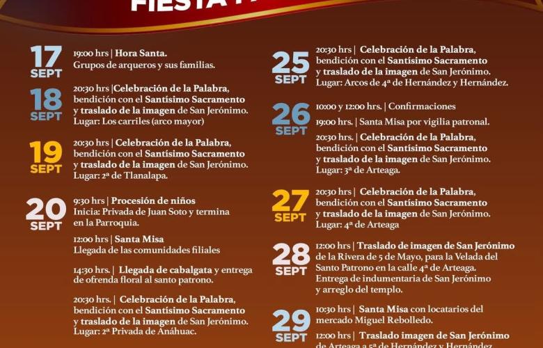 Empieza la fiesta de San Jerónimo en Coatepec